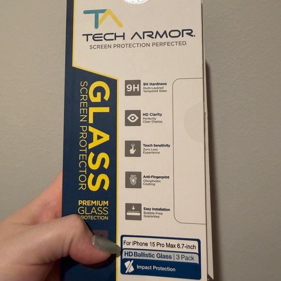 adidas HD Ballistic Glass Screen Protector - Black and White - Picture 1 of 2